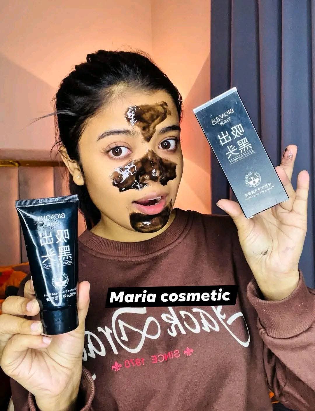 🖤𝐁𝐈𝐎𝐀𝐐𝐔𝐀 𝐁𝐥𝐚𝐜𝐤𝐡𝐞𝐚𝐝 𝐑𝐞𝐦𝐨𝐯𝐞𝐫 𝐁𝐥𝐚𝐜𝐤 𝐌𝐚𝐬𝐤- 𝟔𝟎𝐠 🖤