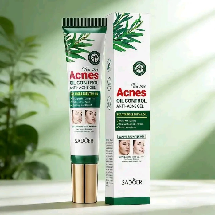 SADOER Tea Tree Oil Control Anti-Acne Gel! 🌿
